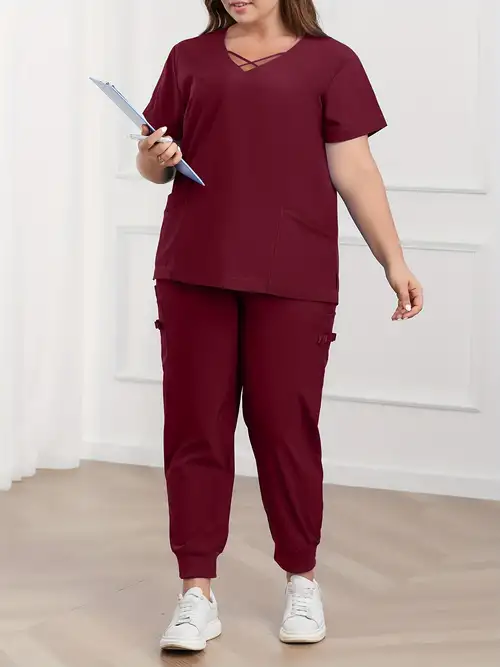 plus size scrubs for women